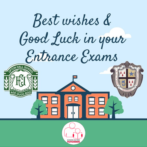 good luck for entrance exams